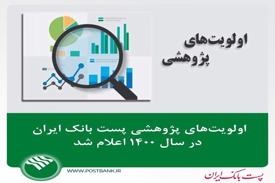 تصویر اولویت‌های پژوهشی پست بانک ایران در سال ۱۴۰۰ اعلام شد