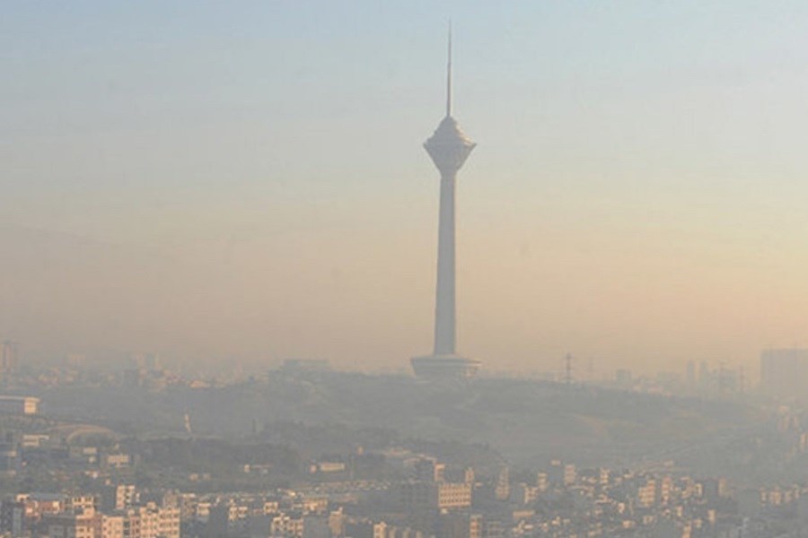 تصویر کاهش کیفیت هوای پایتخت
