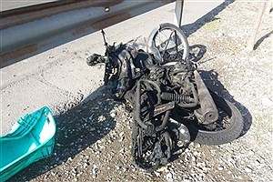 تصادف مرگبار موتورسیکلت در بزرگراه امام علی(ع) + تصاویر