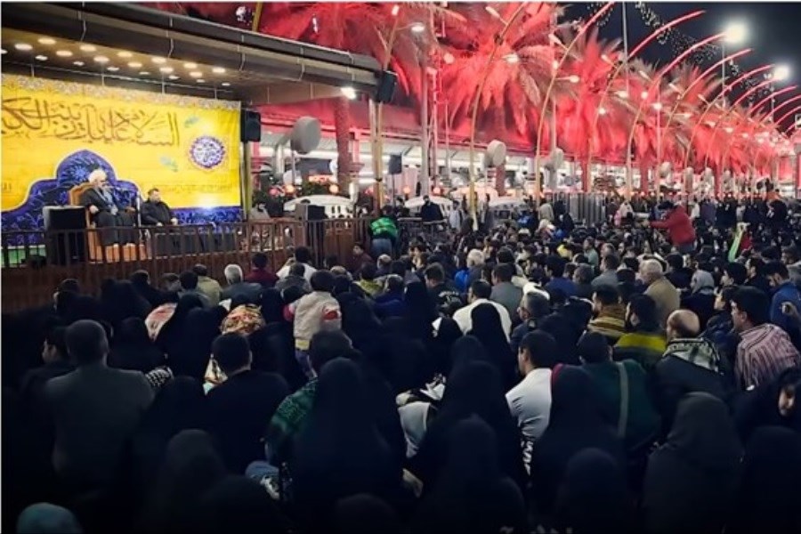 ایرانیان در کربلا روضه حضرت زهرا (س) می‌خوانند