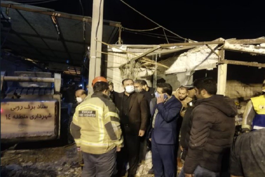 تصویر ضرب الاجل  دادستان تهران جهت بررسی علت حادثه بازار گل محلاتی