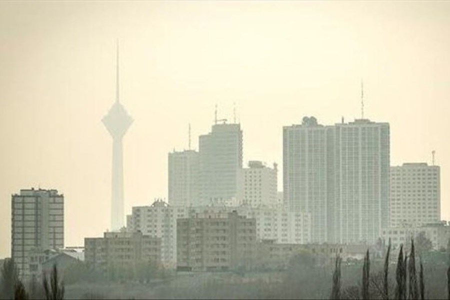 تصویر باز هم آلودگی هوا در شهر تهران