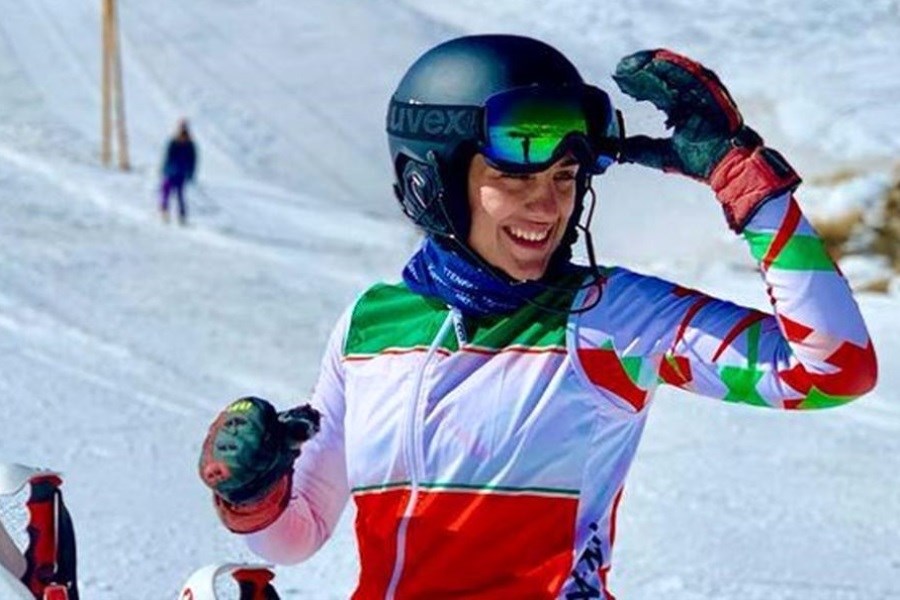 عنوان پنجاه و هفتمی بانوی ایرانی در مانش نخست اسکی