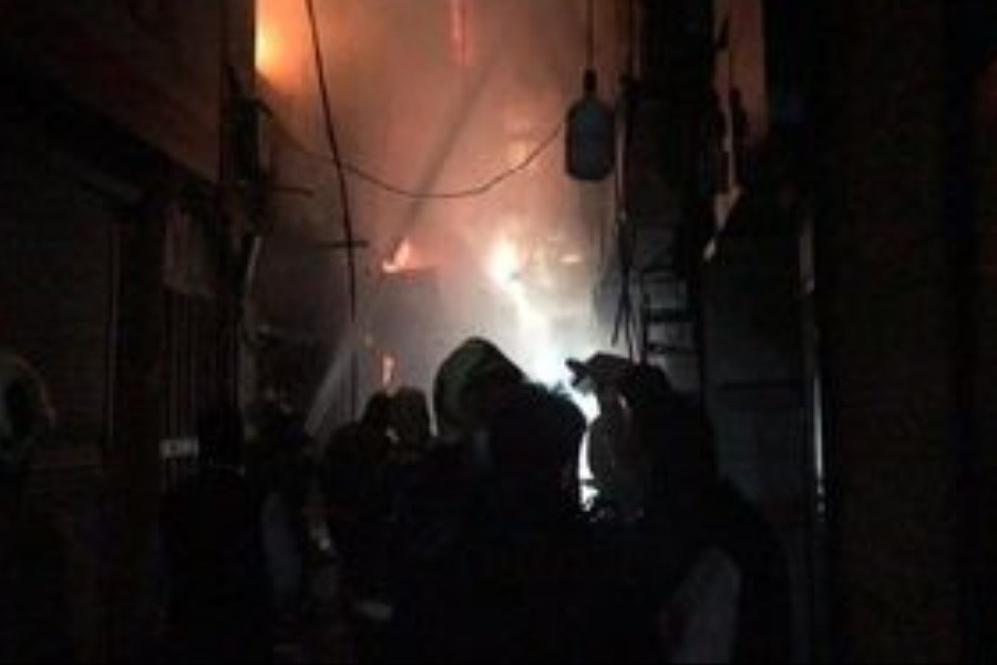 تصویر گزارش پلیس درباره آتش سوزی بازار تهران
