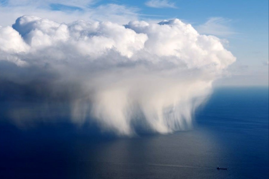 تصویر پیش‌بینی بارش ها برای حوضه آبریز خلیج‌فارس در هفته آینده
