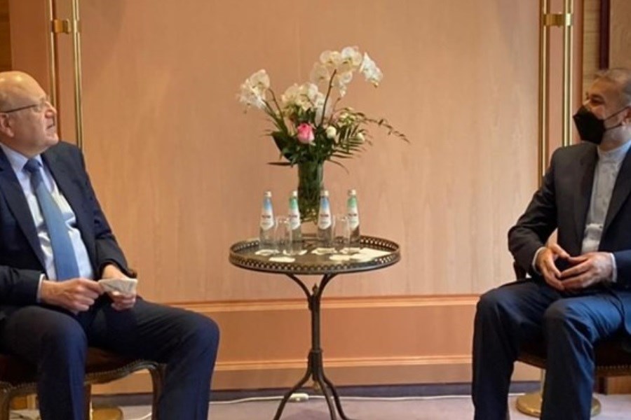 تصویر امیرعبداللهیان با نخست وزیر لبنان در مونیخ دیدار کرد