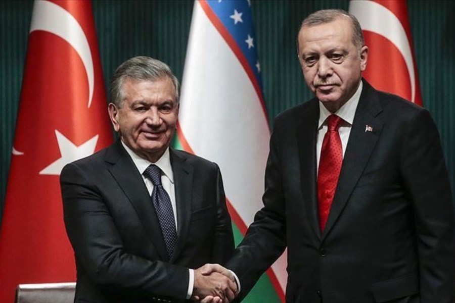 تصویر جزئیات گفت‌و‌گوی روسای جمهور ازبکستان و ترکیه
