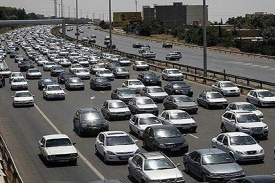 تصویر ترافیک سنگین در آزادراه قزوین - کرج