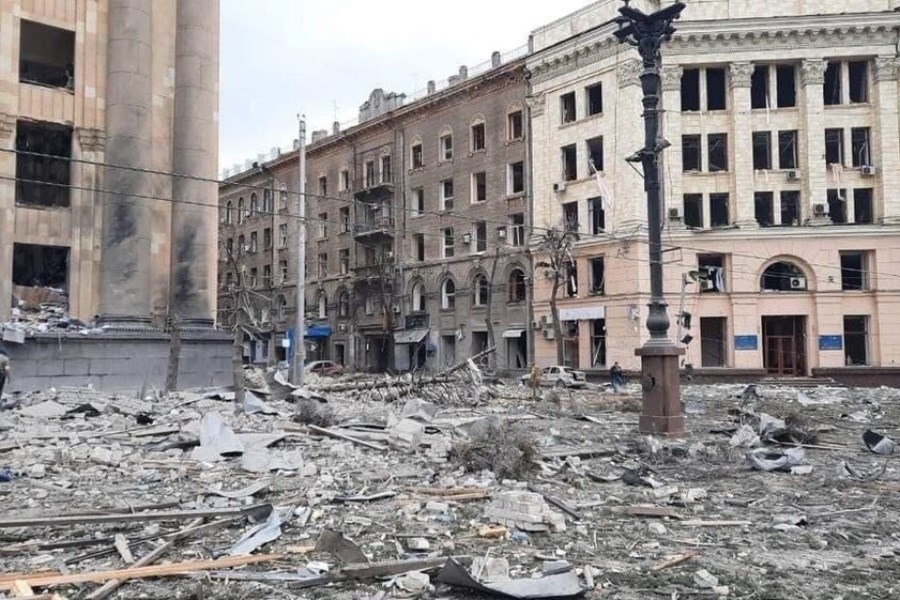 تصاویر خارکی‌یف پس از بمباران های یک هفته گذشته
