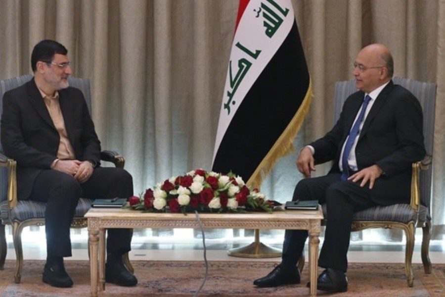 تصویر قاضی زاده هاشمی با رئیس جمهور عراق دیدار کرد