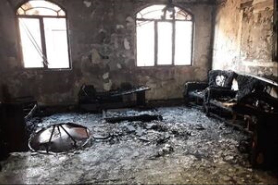 آتش‌سوزی در مجتمع مسکونی ۶ طبقه در اصفهان