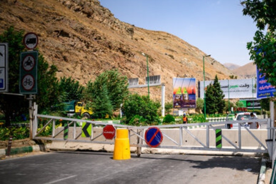 انسداد آزادراه تهران-شمال و جاده چالوس
