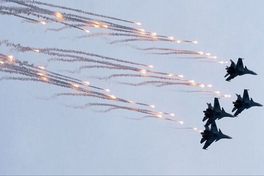 تصویر حمله هوایی همه جانبه روسیه به کی یف