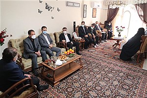 مدیر عامل بانک ملی ایران با خانواده شهدا دیدار کرد