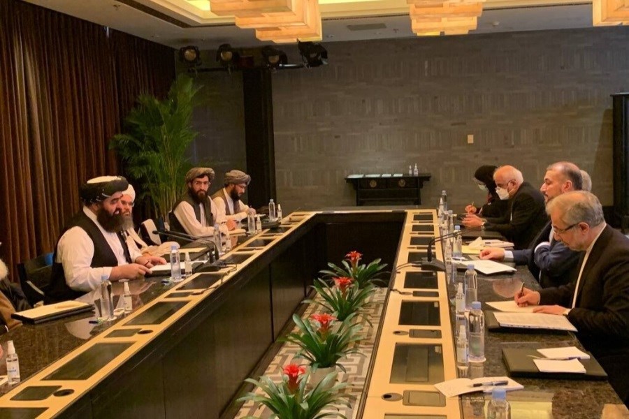 تصویر جزئیات دیدار تازه امیر عبداللهیان با وزیر خارجه طالبان