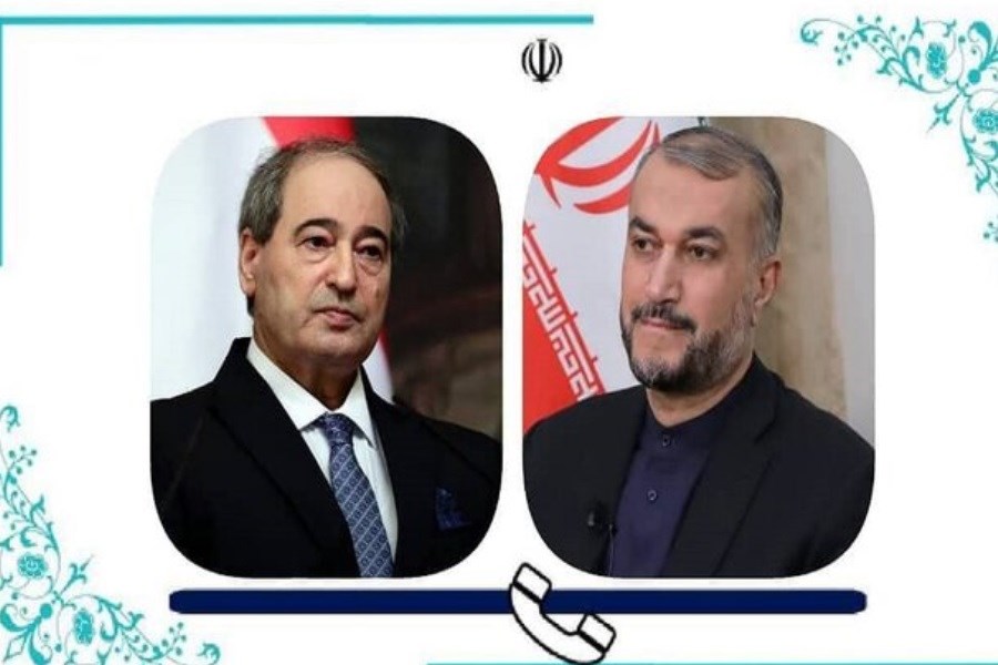 تصویر جزئیات گفت و گوی تلفنی امیرعبداللهیان با وزیر خارجه سوریه