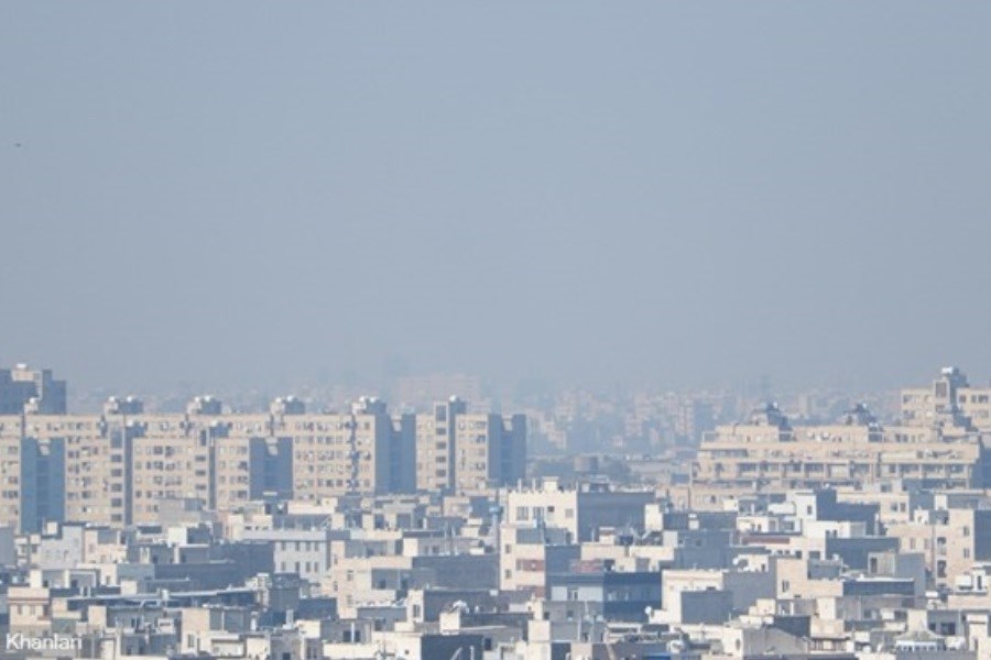 تصویر هوای تهران در مرز آلودگی است