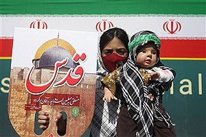 راهپیمایی روز قدس در مشهد به روایت تصویر