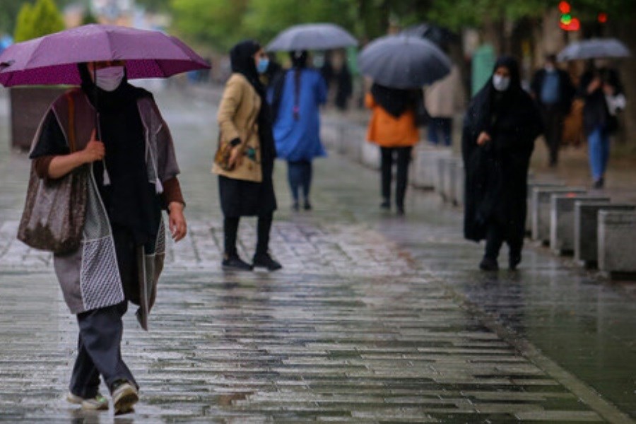 تصویر یش بینی وضع هوای ایران در ۵ روز آینده | شدت گرفتن بارش ها در ۷ استان