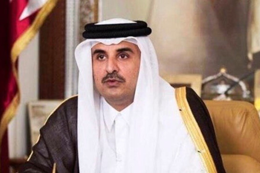تصویر بیانیه رسمی قطر درباره سفر امروز امیر این کشور به ایران