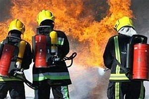 آتش‌سوزی در یک ساختمان تجاری در شهر ری