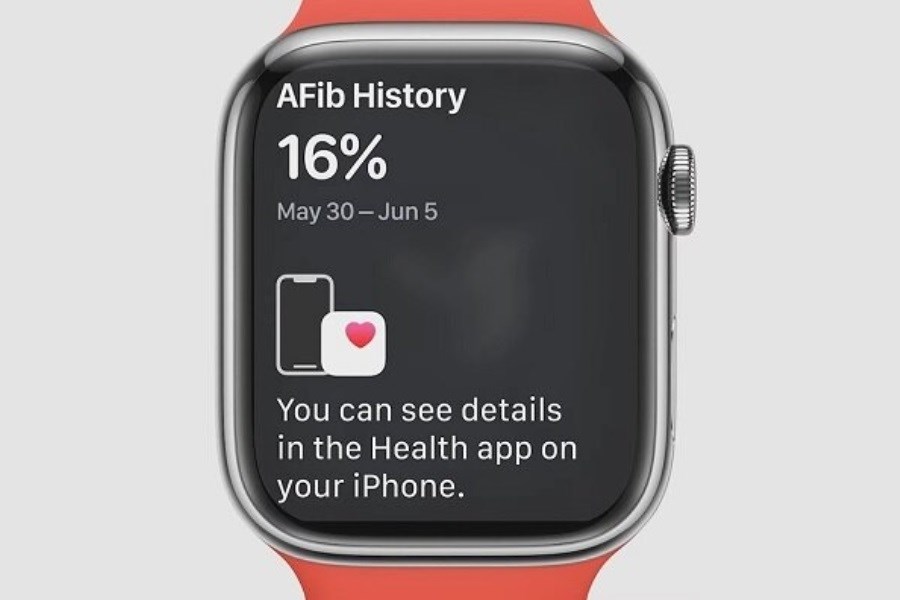 تصویر تشخیص بیماری شایع قلبی با قابلیت جدید اپل واچ
