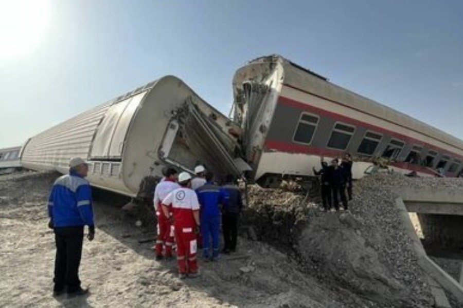 تصویر مقصران حادثه واژگونی قطار مشهد _ یزد معرفی می‌شوند