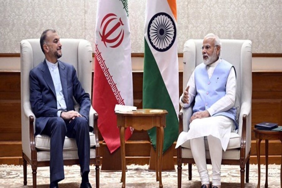 تصویر رابطه ایران و هند امنیت و رفاه منطقه را ارتقا داده است