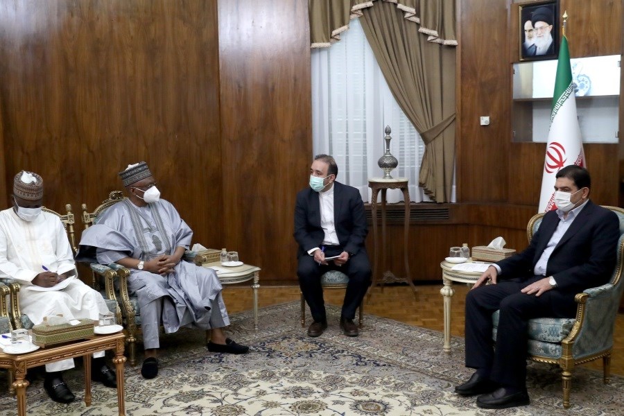 تصویر دیدار وزیر مشاور در امورخارجه نیجریه با معاون اول رییس جمهور