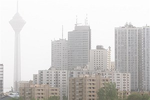 تصویر  هوای تهران امروز آلوده است