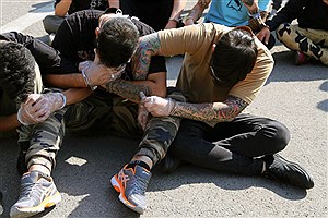 تصویر  دستگیری ۲۸ اوباش سابقه دار در کرج