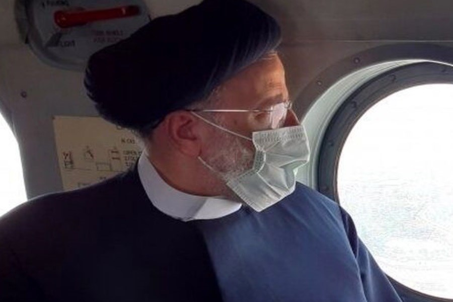 تصویر بازدید هوایی رئیسی از پایانه مرزی پرویز خان