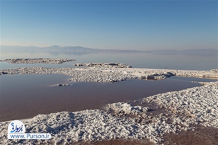 تصویر دریاچه ارومیه سال آینده کاملا خشک می‌شود