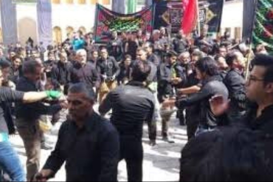 تصویر تجلیل از پیرغلامان حسینی در اردبیل