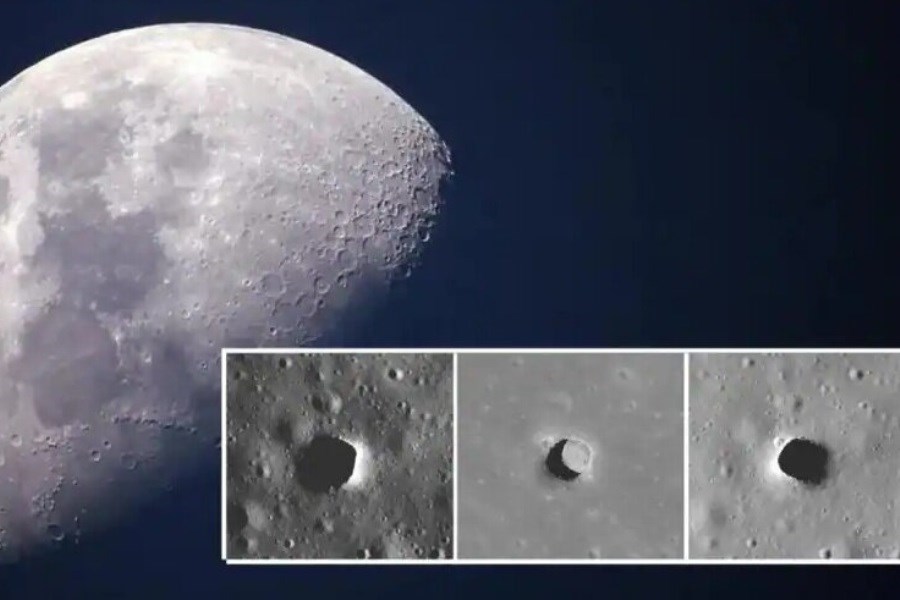 تصویر دانشمندان قلب آهنی ماه را کشف کردند