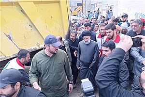 رئیس‌جمهور وارد روستای سیل‌زده فیروزکوه شد