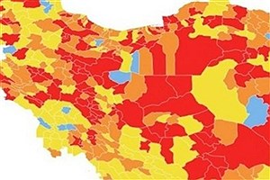 شهرهای قرمز کرونایی کاهش یافت