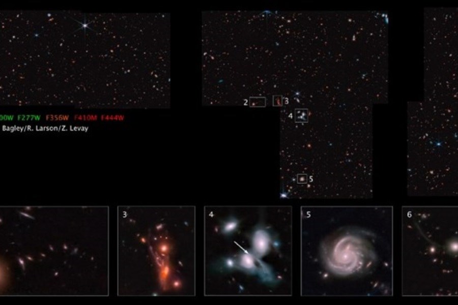تصویر انتشار بزرگترین تصویر تلسکوپ فضایی جیمز وب