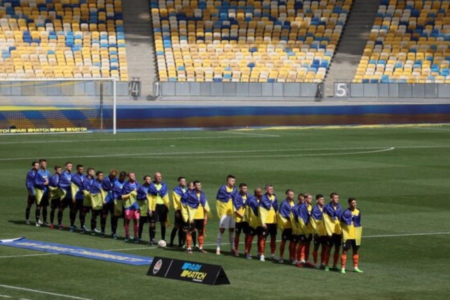 تصویر آغاز لیگ فوتبال اوکراین با وجود جنگ در این کشور