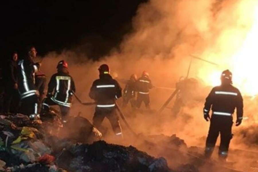 تصویر آتش سوزی بیمارستانی در تهران