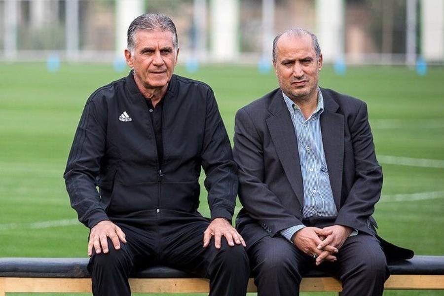 تصویر واکنش رییس فدراسیون فوتبال به شکست سنگین ایران + عکس