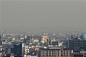 مشهد برای دومین روز پیایی آلوده است