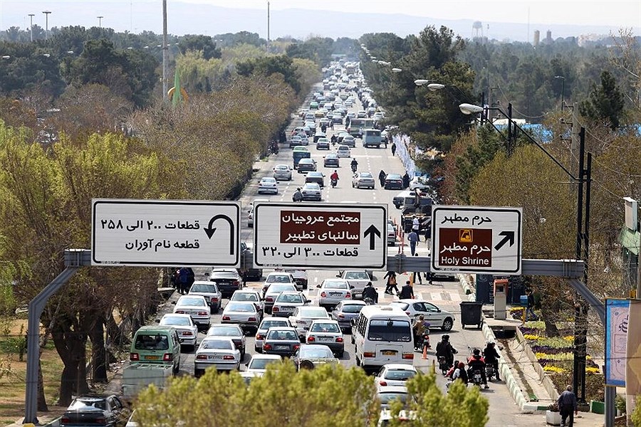 تصویر محدودیت‌های ترافیکی بهشت زهرا به دلیل رژه