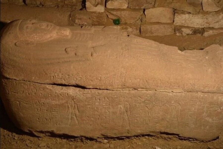 تصویر کشف تابوت رئیس خزانه مصر باستان