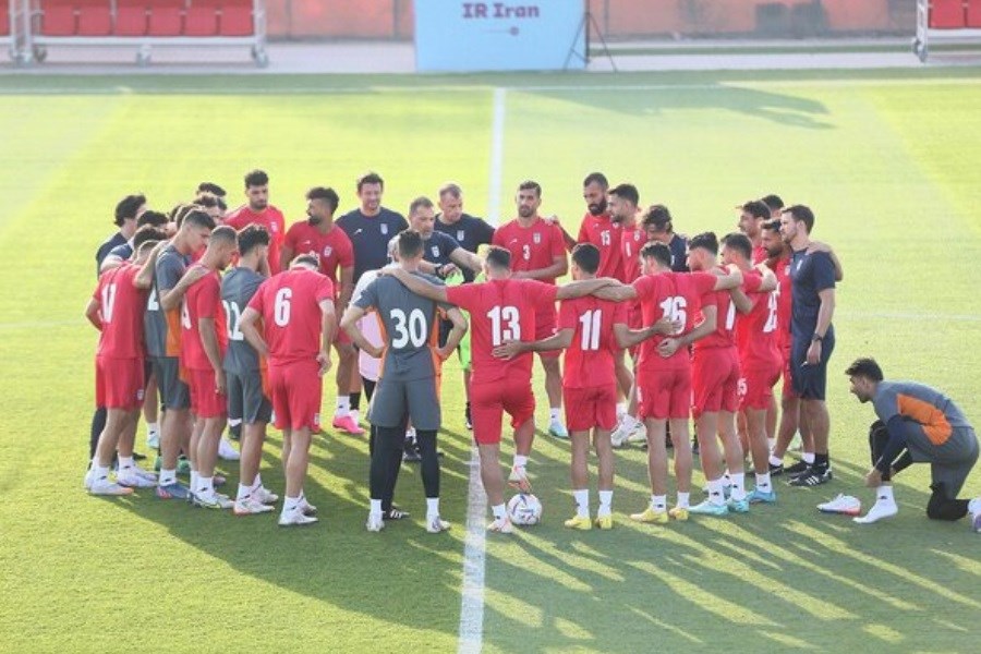 تصویر آخرین وضعیت تیم ملی ایران قبل از آغاز اولین بازی