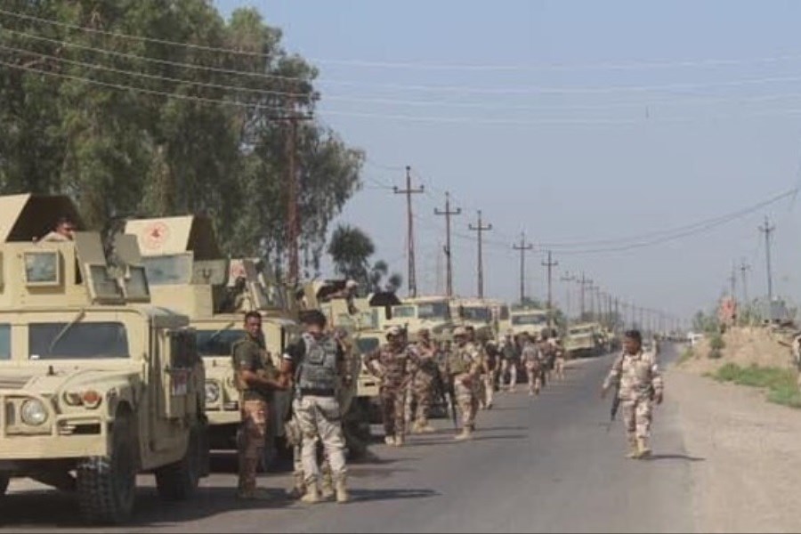 تصویر استقرار نیروهای ارتش عراق در مرزهای مشترک با ترکیه و ایران