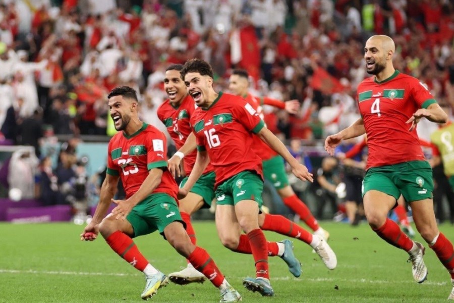 تصویر شگفتی جام جهانی2022&#47; مراکش اسپانیا را برد