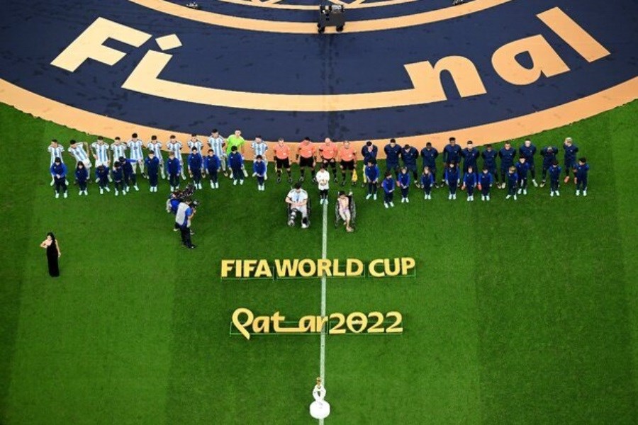 تصویر فینال جام جهانی قطر&#47; پایان نیمه نخست با پیروزی ۲ گله آرژانتین
