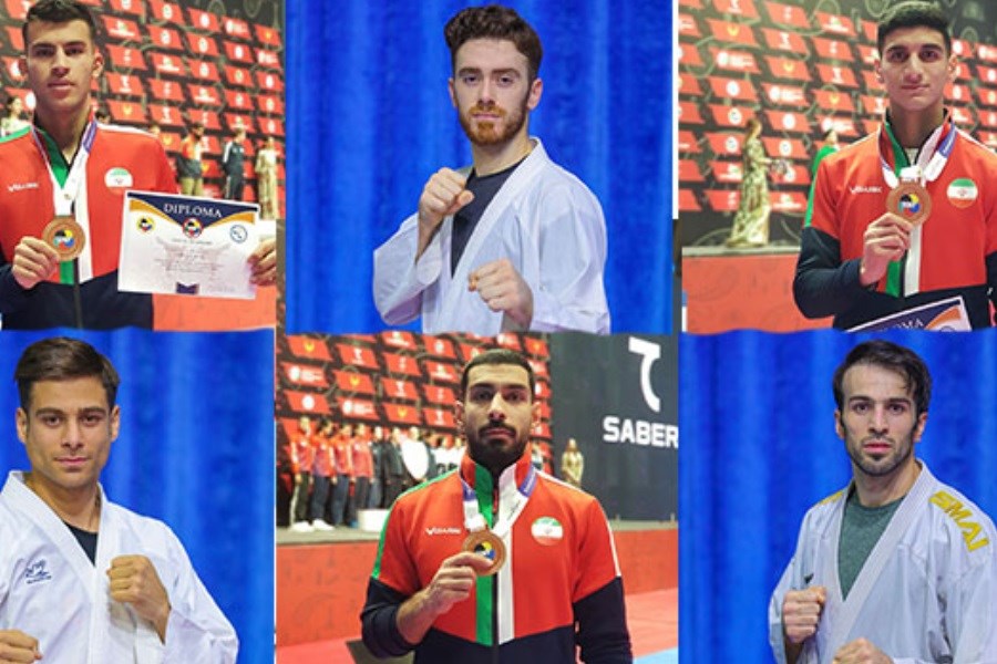 تصویر کاراته کاهای بیمه تعاون، ایران را به قهرمانی آسیا رساندند