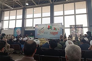 استقبال پیکر ۱۰ شهید گمنام در اردبیل